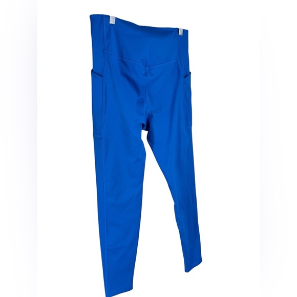 Girlfriend Collective royal blue leggings tights Large side pockets - Picture 1 of 6